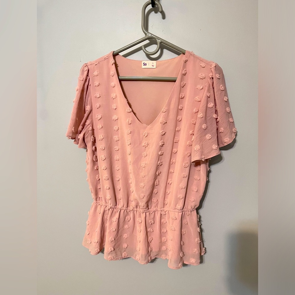 Pink babydoll top!